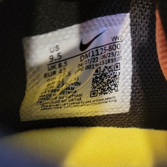 New Men's Nike Kyrie Flytrap 6 Orange Trance Yellow Strike - Picture 9 of 9